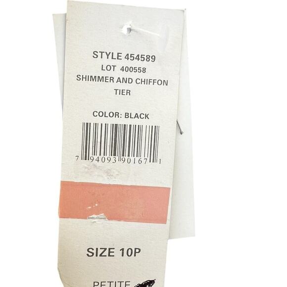 S.L. Fashions 10 PETITE SPECIAL OCCASION dress, black, NWT - Picture 8 of 11